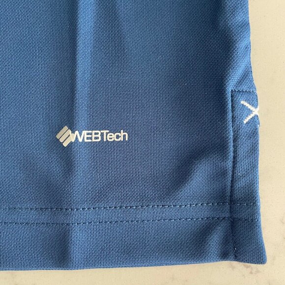 OnTour Pico Web Tech 100 Series Athletic SS Poly Polo Golf Shirt Blue Sz S - Picture 9 of 16